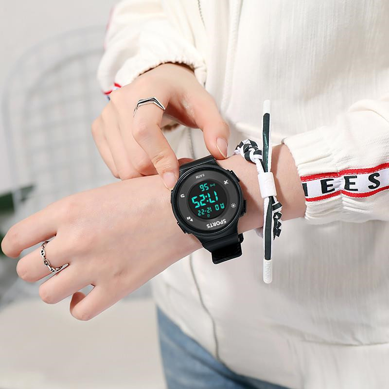 Waterproof luminous electronic watch men's trendy simple female junior high school students children's multi-functional sports watch