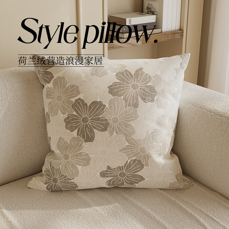 家庭用のシンプルなソファの抱き枕カバーは芯を含まないです。