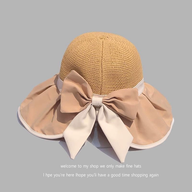 Открытый затенение соломенная шляпа большая крышка карниз анти-ультрафиолетовая солнечная шляпа дети 2024 новая горная рыбалка шляпа