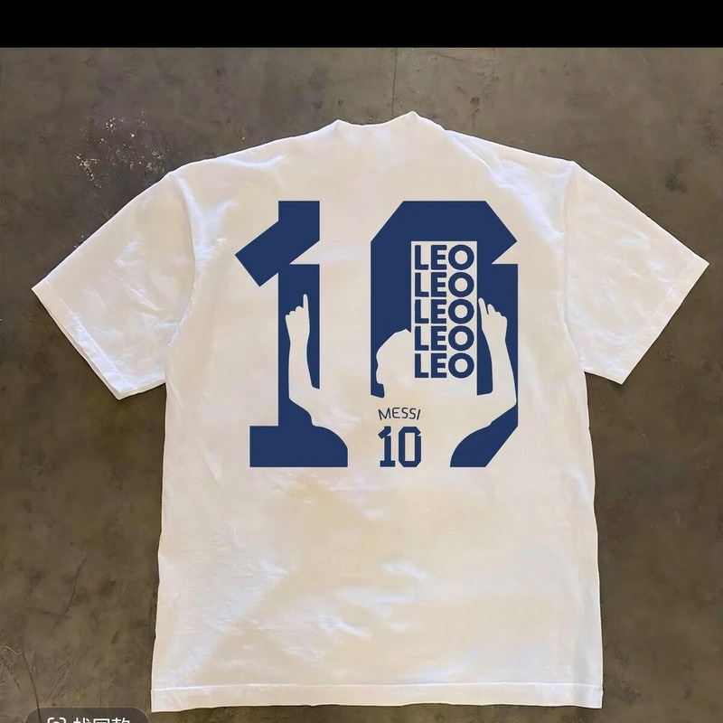 New American-style trendy short-sleeve unisex casual top with a niche "Coal Boss" football number 10 theme print New American-style trendy short-sleeve unisex casual top with a niche "Coal Boss" football number 10 theme print