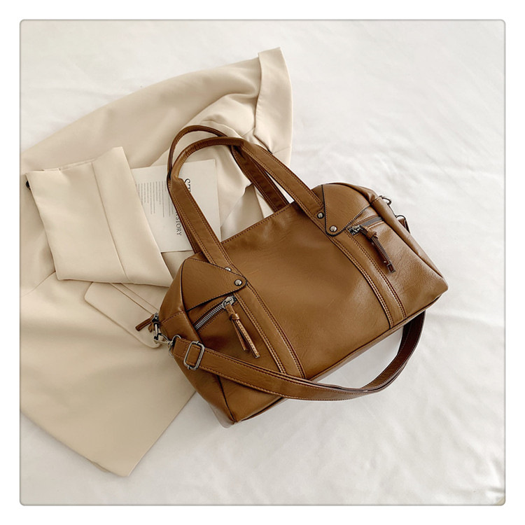 European and American cross-border fashion women's bag 2024 Spring new women's handbag, single-shoulder crossbody bag, simple tote bag undefined