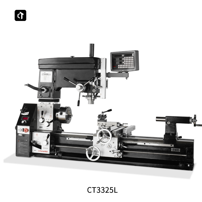 Iron bearing CT3325L multi-function Turn-milling reunite with Machine tool Drilling and milling machine ordinary Lathe Drilling and milling machine Bench drill