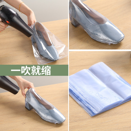 Heat shrinkable film bag Heat shrinkable film bag for shoes, shoe film, remote control protective cover bag, sealed film for sneakers, dust-proof and sealed storage