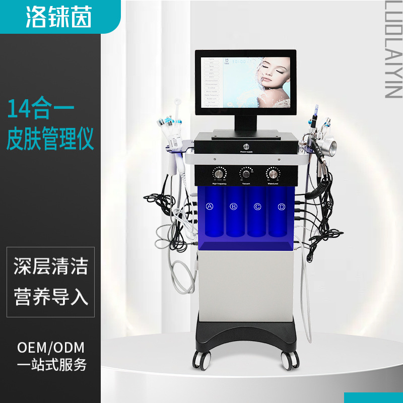 Transfronterizo Haifei instrumento integral de manejo de la piel instrumento de belleza agua lanzadera diamante micro tallado instrumento especial para salón de belleza