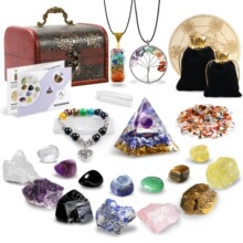 J 45531 Natural Yoga Crystal Hexagonal Pendulum ��Ȼˮ�����