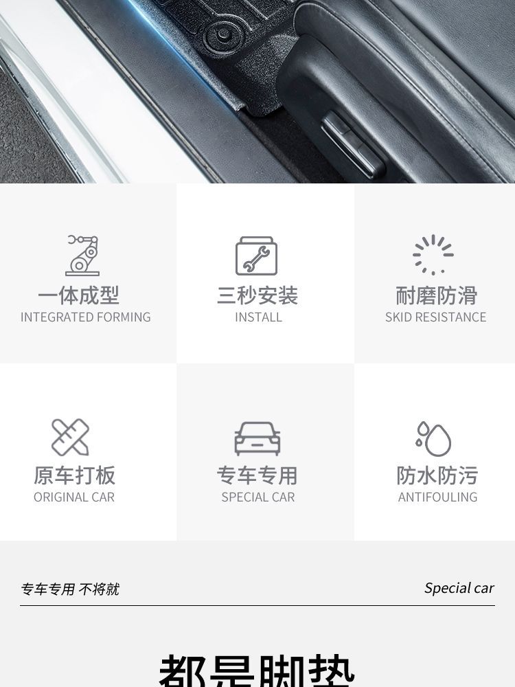 Suitable for Volkswagen Jetta full surround tpe car mat Jetta va3 Jetta vs5/Jetta vs7 wear-resistant hard