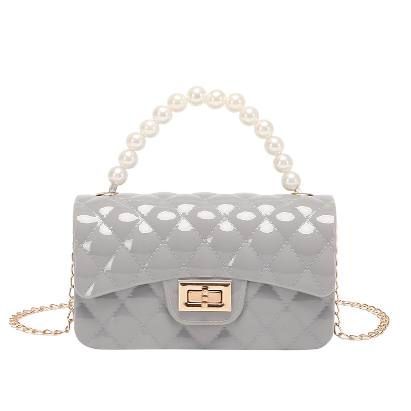 Bolso dulce, bolso de jalea de perla, color caramelo, bolso de moda de 2022 damas, bolso de mujer de comercio exterior