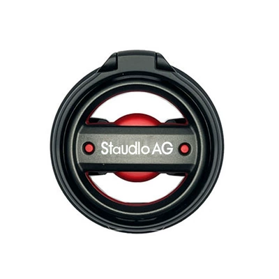 air conditioning air outlet cup | Car cup holder/beverage holder - black-and-red-classic-style-printed-ag