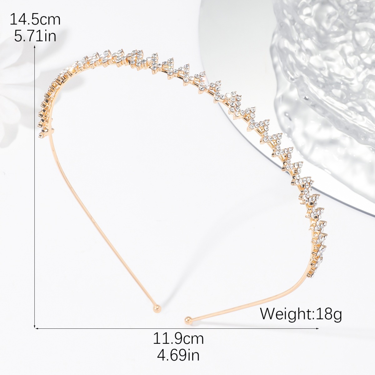 Moda coreana nueva tendencia rhinestone diadema tocado al por mayor diadema de los niños rhinestone accesorios para el cabello mujer Yiwu joyería