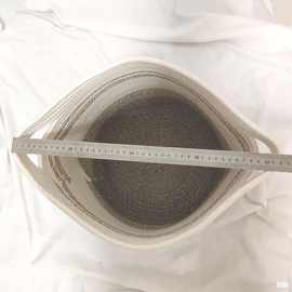 家居用品棉绳收纳筐玩具杂物脏衣服收纳筐 客厅卧室收纳篮