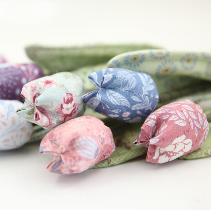 Patchwork hecho a mano DIY creativo de la producción bouquet decoración no bordado kit adultos hombres y mujeres pareja Tulip regalo