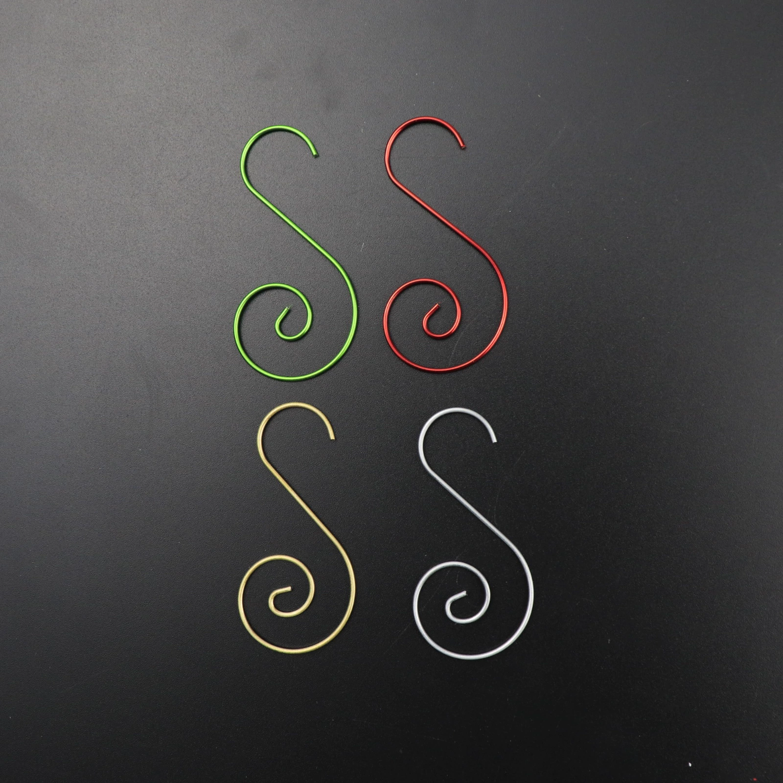 Фабрика прямой рождественской елки ювелирный крючок из нержавеющей стали Рождественский маленький крючок многоцветный разнообразный S-образный крючок