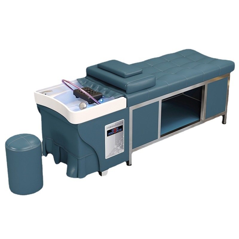 Cama de champú de acero inoxidable peluquería especial peluquería champú para el cabello tienda de cuidado del cabello tailandés circulación de agua cama de masaje