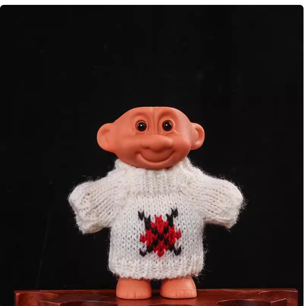 Encendedor suéter retro 90s sombrero troll muñeca dulce cool chica bungee cubierta de cigarrillos de silicona