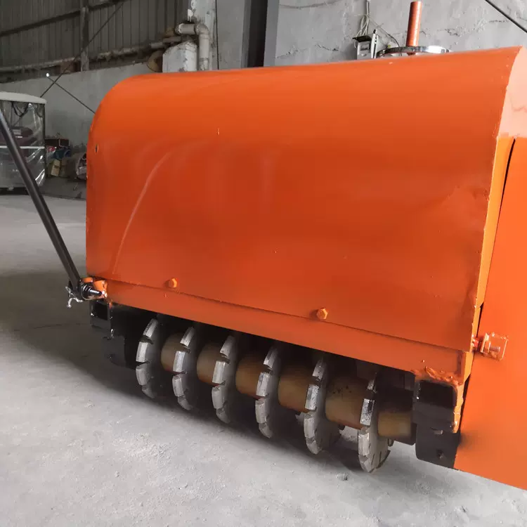 伊利牧场混凝土刻纹机   牛场路面防滑开槽机   手推式养殖防滑刻