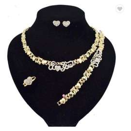 欧美时尚新娘爱心 paty 首饰套装服饰 Hot sales jewelry set耳环