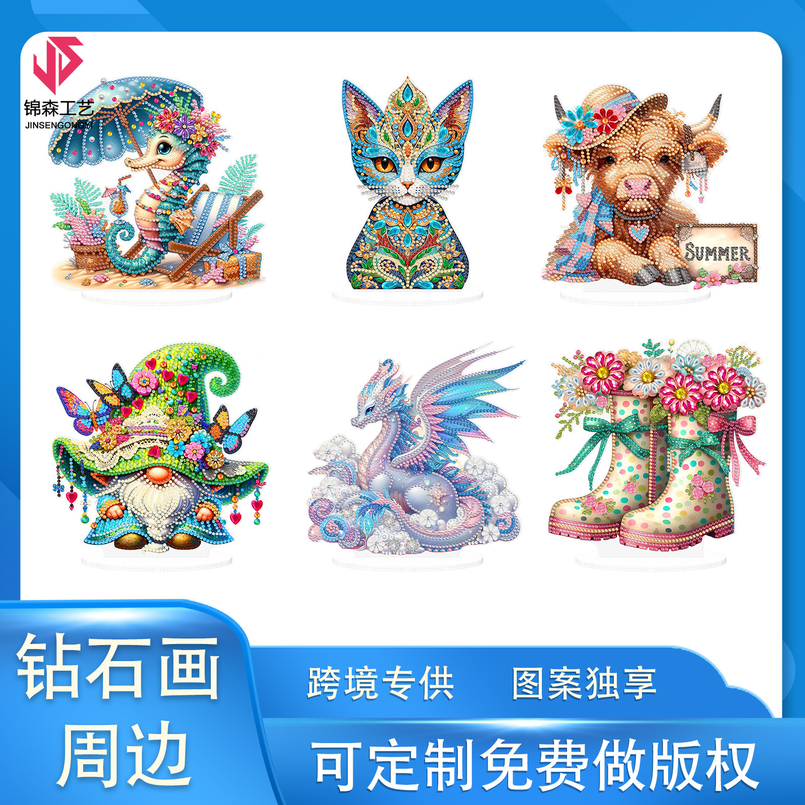 Explosiones transfronterizas de dibujos animados alrededor de dibujos animados adornos de escritorio finos gatos sala de estar decoración fábrica de pintura al por mayor