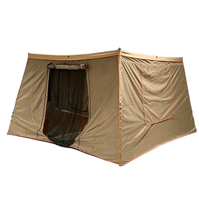 Avtomobil dam çadırları – 270-degree fan-shaped canopy