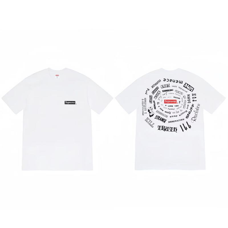 クロスボーダーファッションとトレンディなシュプリームレタープリントラウンドネック半袖ユニセックスストリートファッションTシャツドロップシッピング|undefined