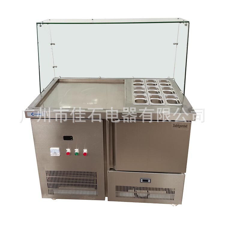 2025 New Thai Yogurt Machine Single Pot 6 Barrels of Fried Ice Machine 110V Refrigerator Fried Ice Cream Roll Machine Manufacturer