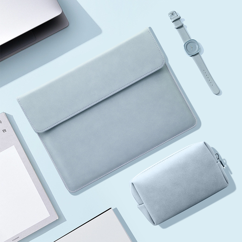 MacBookパソコンの中の大胆な包みはアップルのファーウェイを適用してノートの保護カバーの横のタイプの皮革のコンピュータの包みを連想します。|undefined