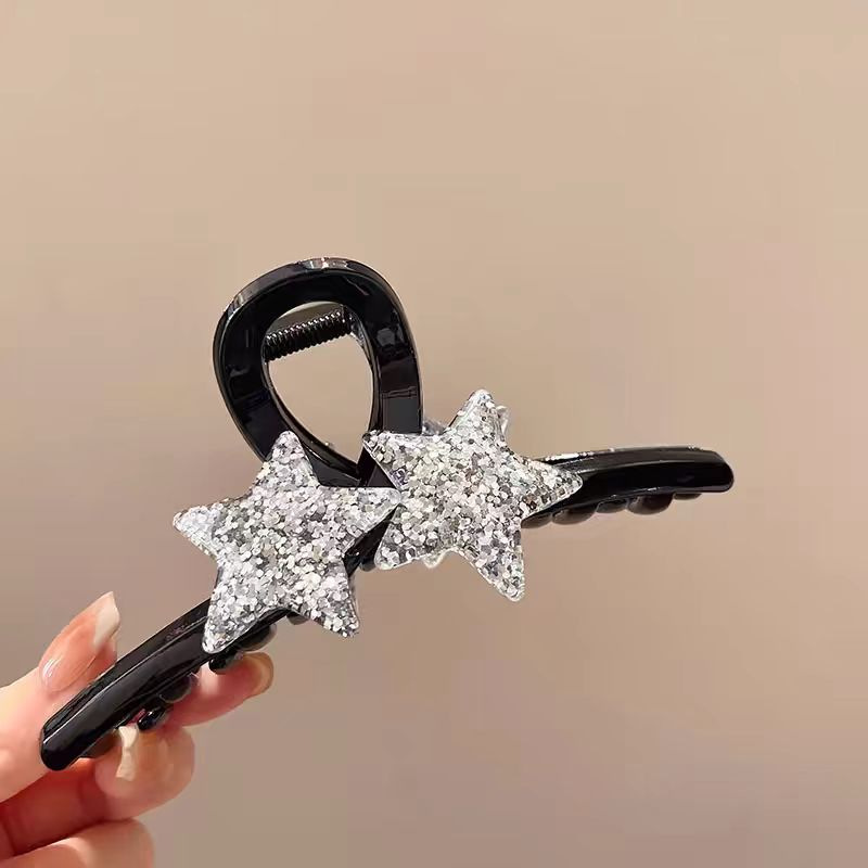Pinza de Garra con Moño de Gato Grande de Materiales Mixtos para Mujeres