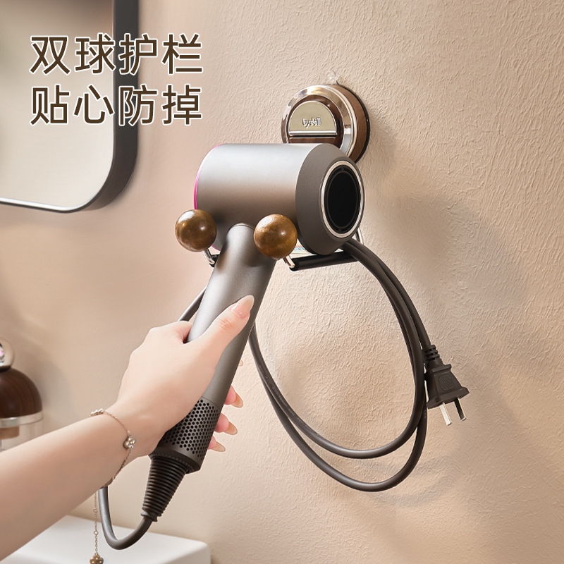 Bydoll ventosa soporte para secador de pelo soporte soporte para secador de pelo especial para baño sin perforación soporte para colgar el conducto de aire