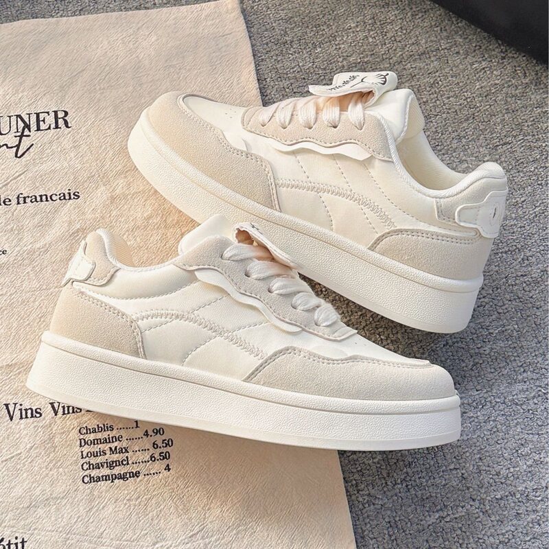 Trendy Dopamine Casual Women's Shoes Versatile Fashion New Chinese Style Original Jk White Sneakers High-Value Board Shoes