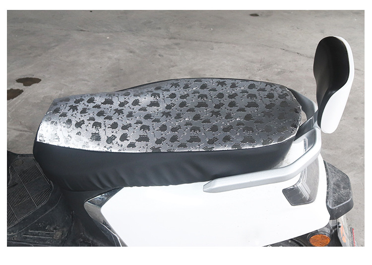 Electric Car Seat Cover Panda Leather Waterproof Pad Motorcycle Seat Cover Sun Protection and Heat Insulation Pad Battery Car Seat Cover
