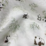 Бамбуковая панда рами с принтом Туаньхуа рами из ткани human cotton с точечной печатью, легкая, против морщин и дышащая