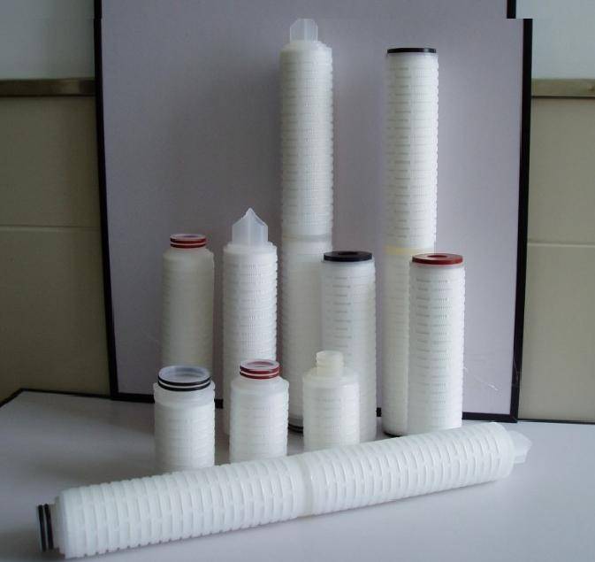 绿健纯水机去离子机水用细菌过滤芯_纯化水0.22uPP折叠滤芯