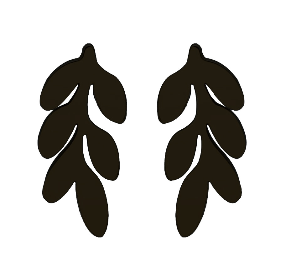 Leaves Pattern Women'S Gender PVD Coated 18K Gold Real Gold Plated Leaves 304 Stainless Steel Fashion Waterproof Non Tarnish Ear Studs
