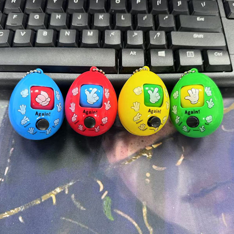 Tiktok creativo piedra tijeras de tela adivinar boxeo huevo juguete llavero dibujos animados la escuela regalo los niños