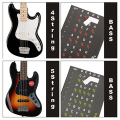 Guitar fretboard stickers Guitar fretboard stickers Guitar scale stickers Guitar scale stickers BASS bass stickers