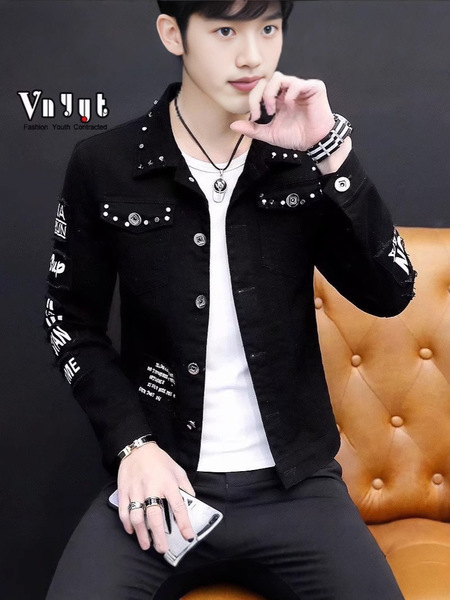 Spring denim demi-season baseball universal casual jacket