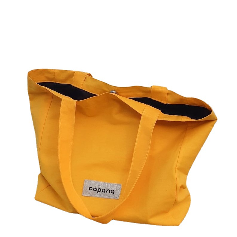 精美磁扣封口手提定做帆布袋大容量可定制沙滩旅行帆布手提收纳袋