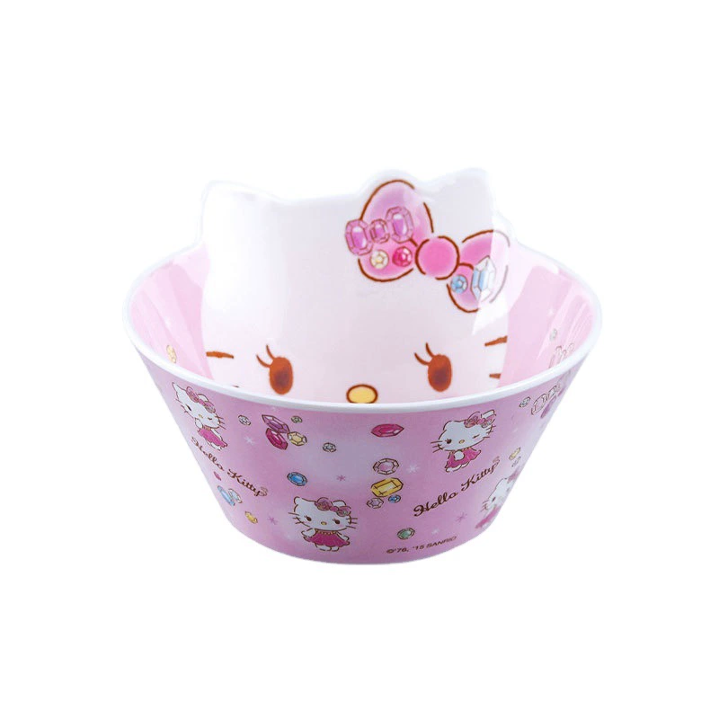 Детская посуда (Wuhe) набор Hello Kitty — тарелки, миски, кружка и стакан