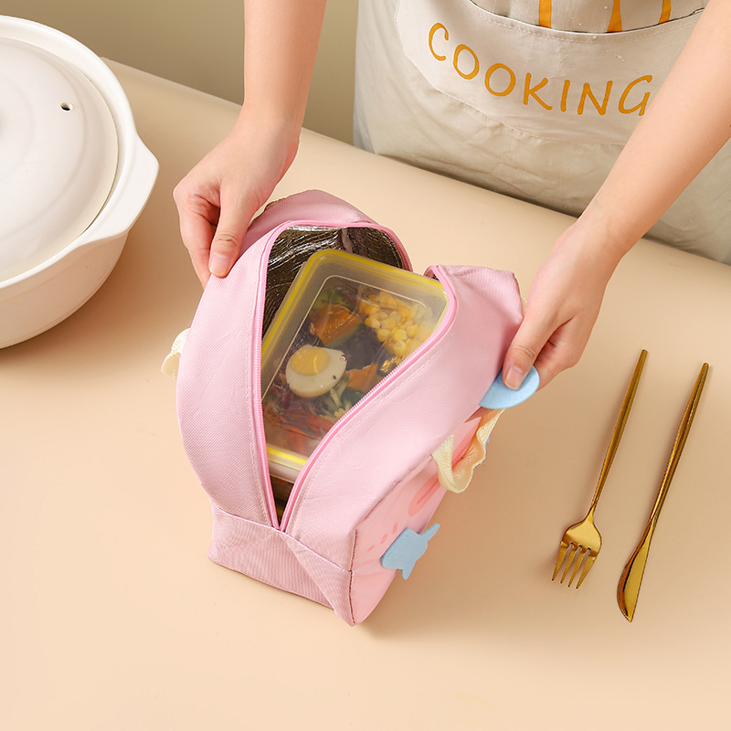 Bolsa de almuerzo de dibujos animados, fresca sirena, bolsa de almuerzo de aislamiento térmico, bolsa de mano para viajar a la escuela.