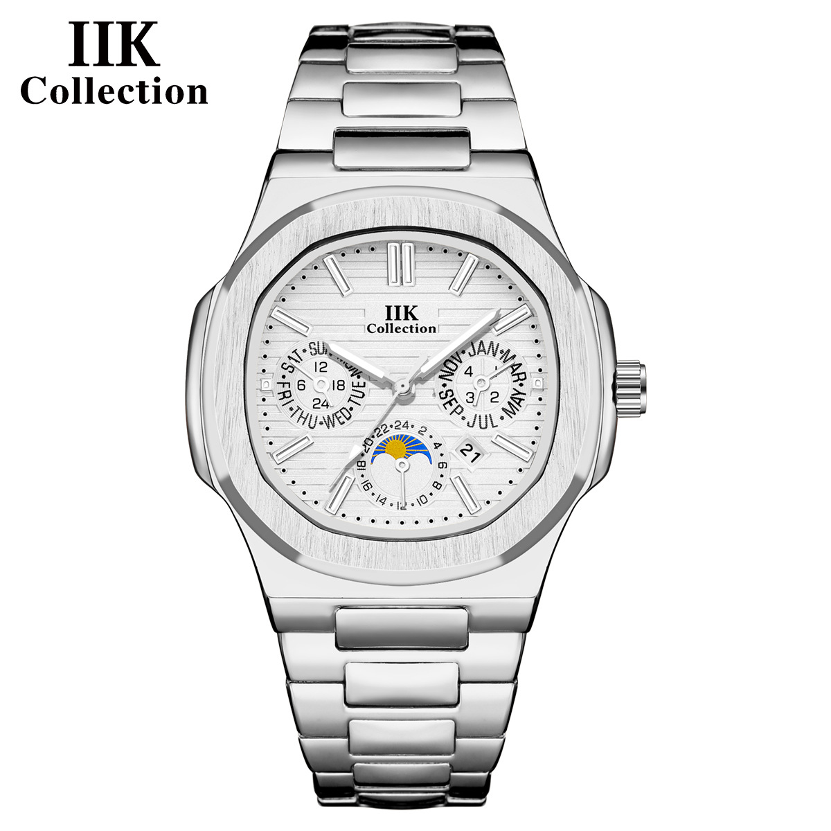 은색 벨트 흰색 표면