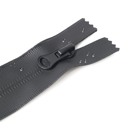 factory wholesale 5 tpu nylon waterproof zipper black Zip fastener clothing Luggage and luggage Raincoat Pull chain