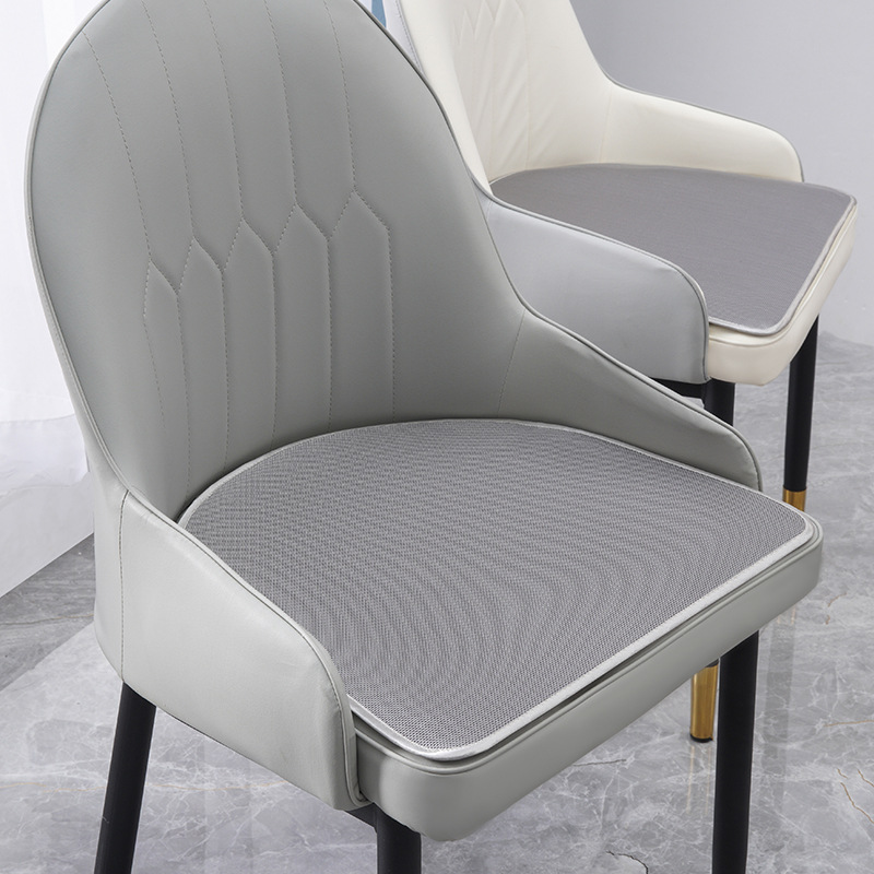 Cojín estera de verano silla de comedor cojín de hielo cojín de silla de verano taburete de lujo ligero transpirable en forma de herradura almohadilla de culata Seda de hielo Nórdico image 7