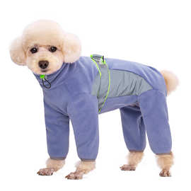 宠物狗狗衣服秋冬装贵宾比熊小狗狗小型犬腹部全包公母款四脚棉衣