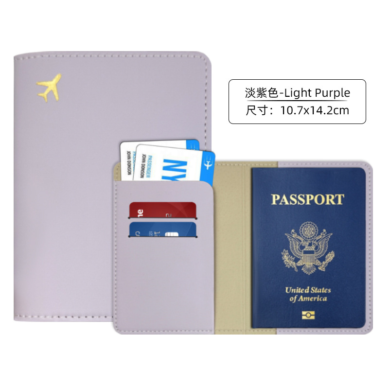 Pu cuero transfronterizo paquete de documentos de borde de aceite pasaporte de viaje al extranjero este paquete de pasaporte de cubierta de la carpeta de pasaporte fabricante de pasaporte