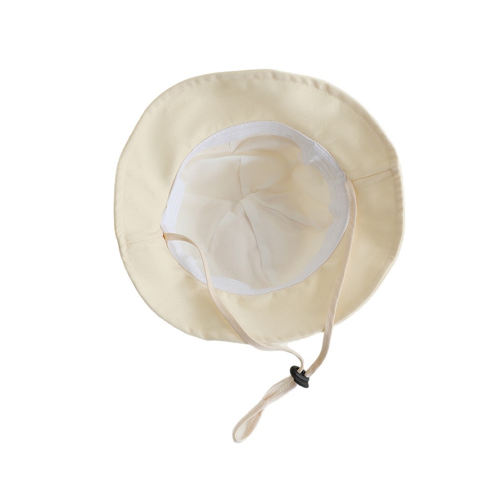 Sombrero para el sol para bebés, estilo lindo de verano, niña, sombrero para el sol de algodón fino, sombrero de pescador de protección solar para bebés y bebés