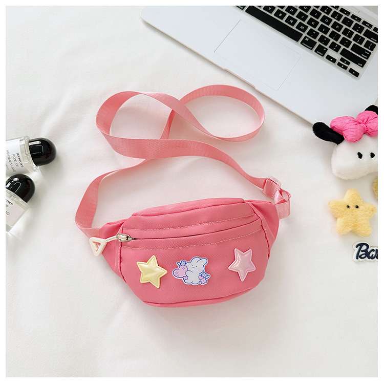 Girl'S Nylon Animal Star Cute Square Zipper Fanny Pack display picture 13