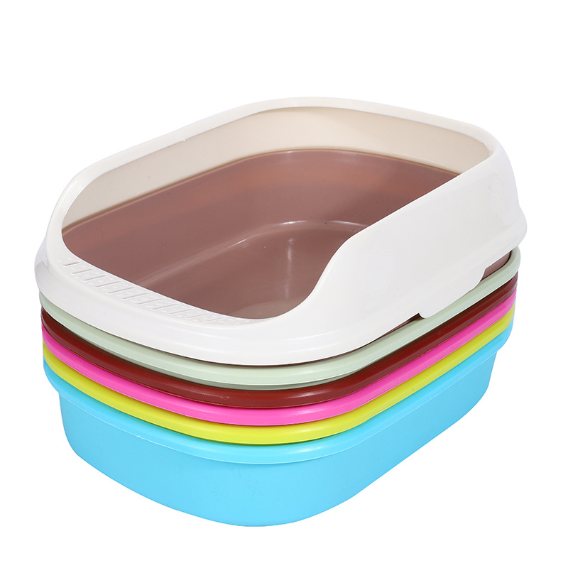 Caja de arena para gatos caja de arena para gatos semi cerrada caja de arena para gatos portátil caja de arena para gatos suministros para mascotas