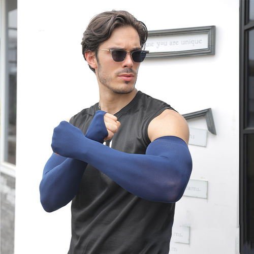 Loose large size ice sleeves customized sun protection sleeves outdoor travel driving gloves ice sleeves summer ice silk sleeve arm guards