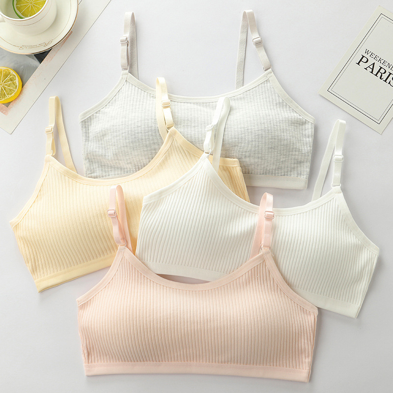 Developmental Vest for Female Students, Girls' Underwear, Older Children 9-12 Girls, Junior High School Students' Bra, No Rims Bra Developmental Vest for Female Students, Girls' Underwear, Older Children 9-12 Girls, Junior High School Students' Bra, No Rims Bra