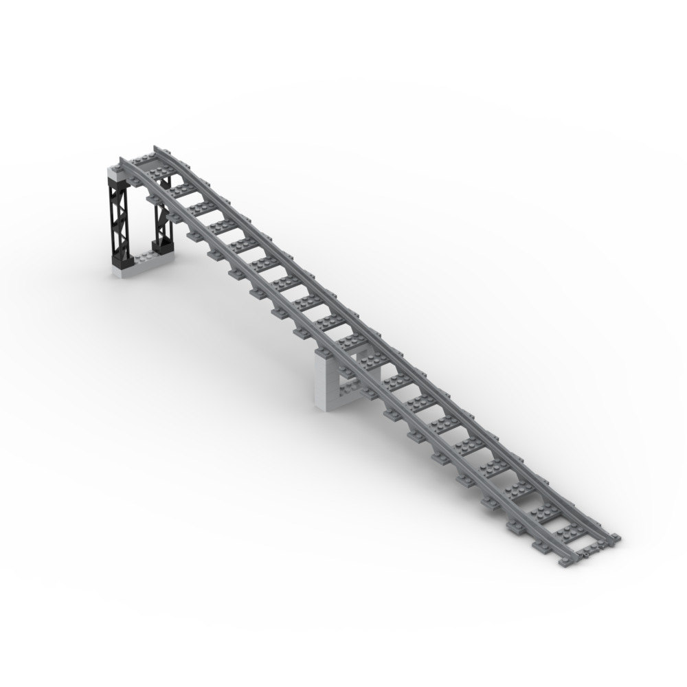 Up and down slope track + support (90g)