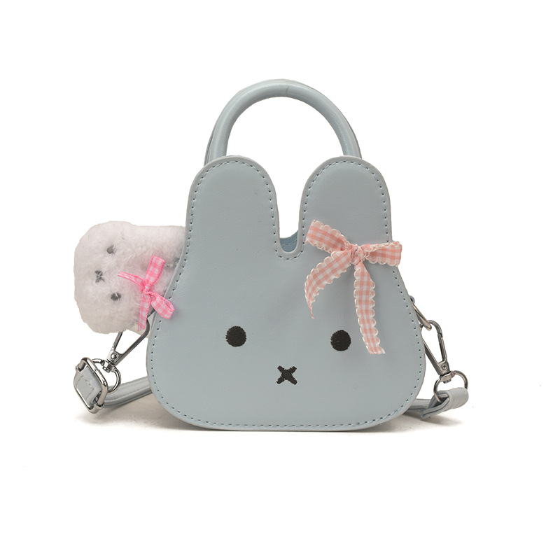 Bolsos para niños bonitos y divertidos conejos de dibujos animados bolsos de hombro para niños y niñas mini lindos con colgentes bolsos de cambio para niñas pequeñas
